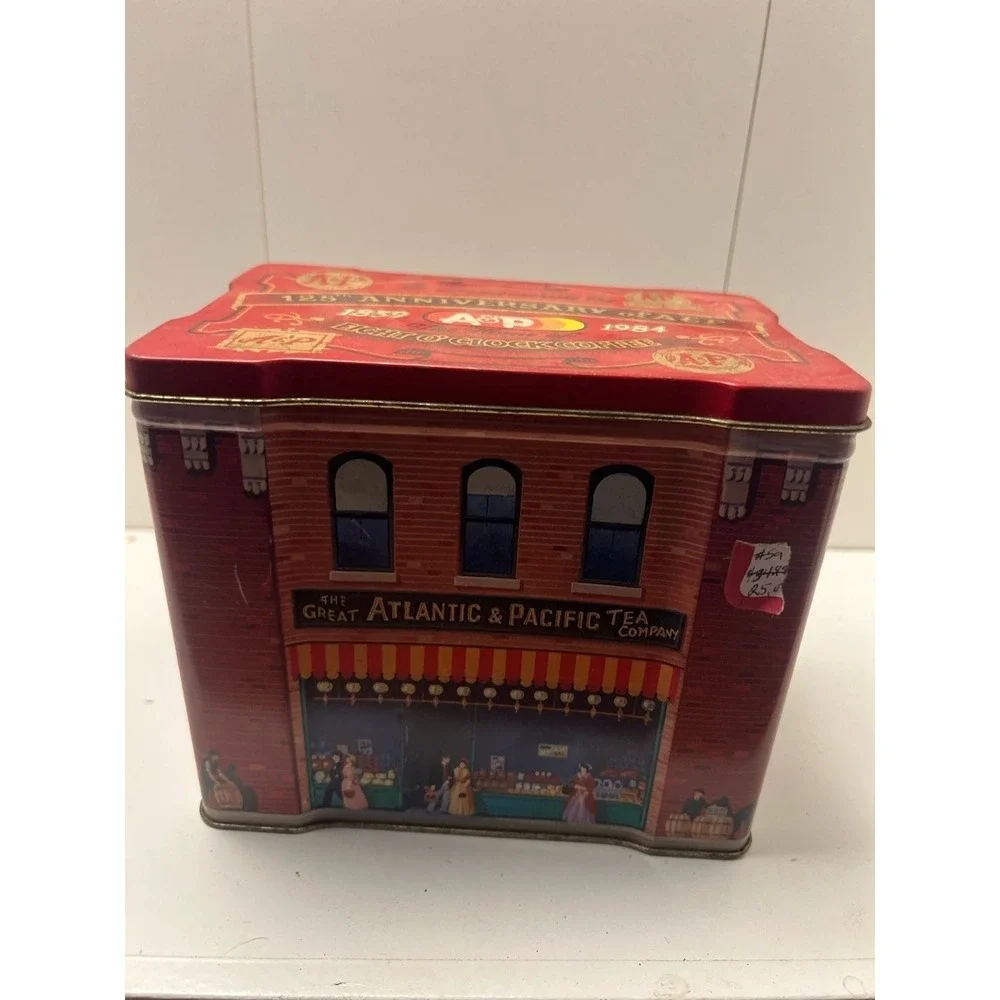 Vintage A&P 125th Anniversary 1984 Tin - The Home of Eight O'Clock Coffee